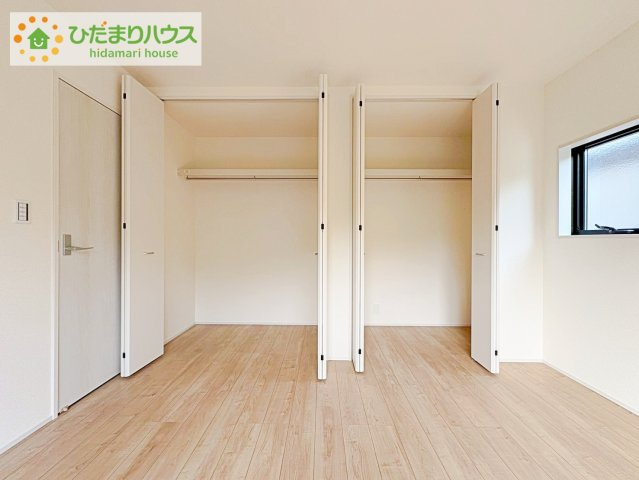 日立市田尻町6期　新築戸建　2号棟の収納|全室にクローゼットが付いていて、お部屋の住空間もスッキリ広々つかえそうです(^^)/