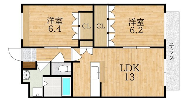 木津川市加茂町里南里のアパート