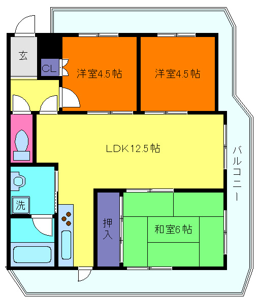 六甲ヒルズ篠原台の間取り