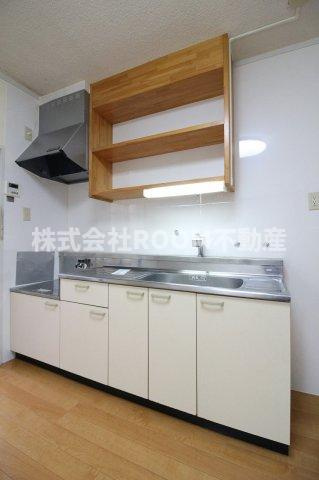 野﨑マンションのキッチン|お料理しやすいキッチンです