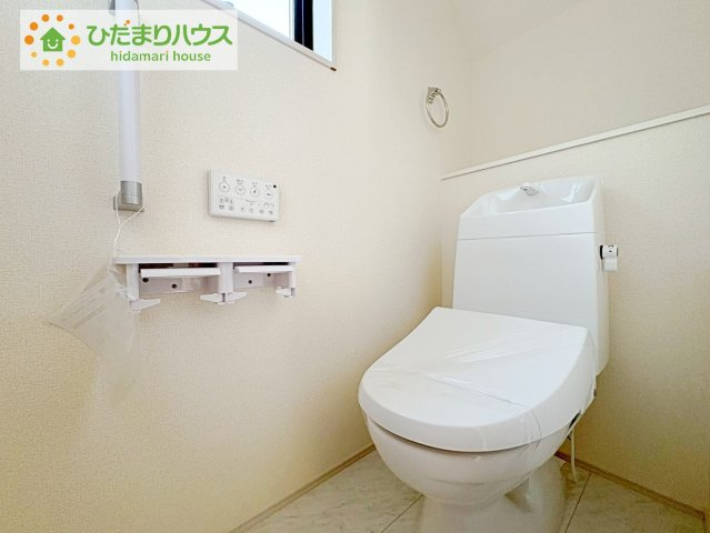 日立市田尻町6期　新築戸建　3号棟のトイレ|トイレは1F、2F共に完備！取り合いになることがありませんね(^^)/