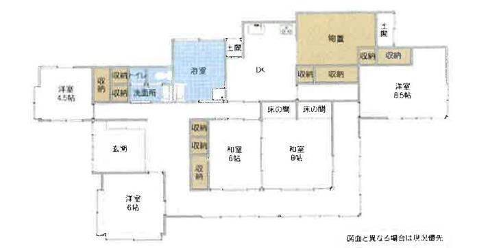 水戸市城東2丁目　中古戸建の間取り