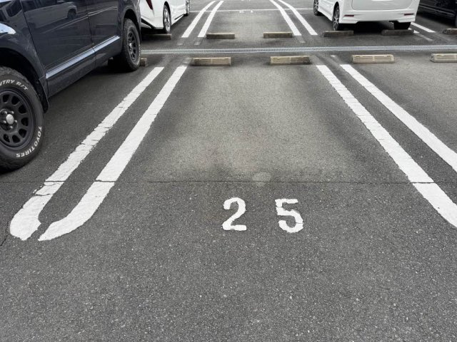パストラル久留米B棟の駐車場|駐車場完備です