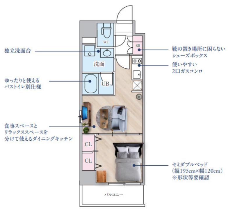 Ａｌｉｖｉｓ東十条の間取り