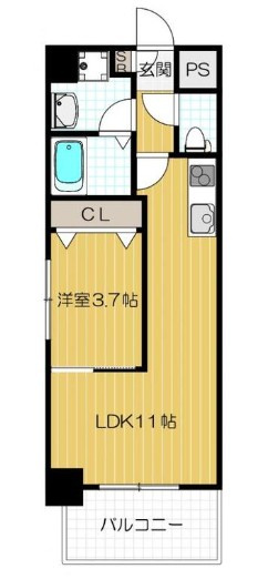 エクレレメディコ天六の間取り