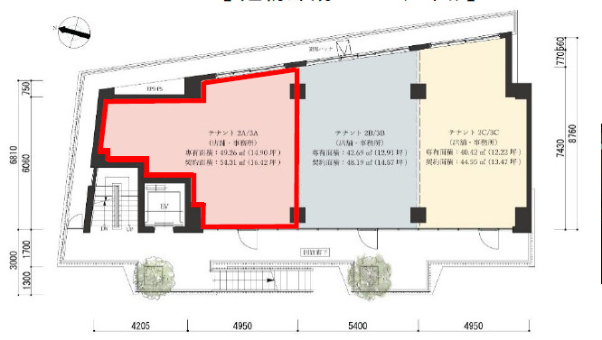 大津市梅林１丁目の店舗事務所の間取り