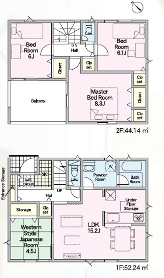 【間取り】 | 富士宮市淀平町第2　Ⅱ期　新築戸建て　6号棟