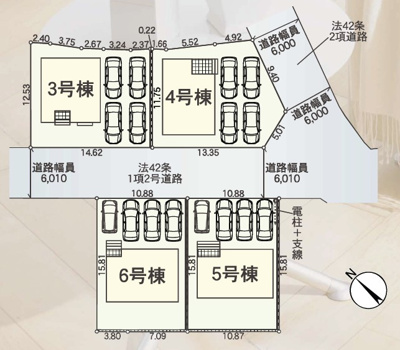 【区画図】 | 富士宮市淀平町第2　Ⅱ期　新築戸建て　6号棟