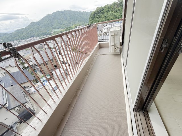 ライオンズマンション広島のバルコニー