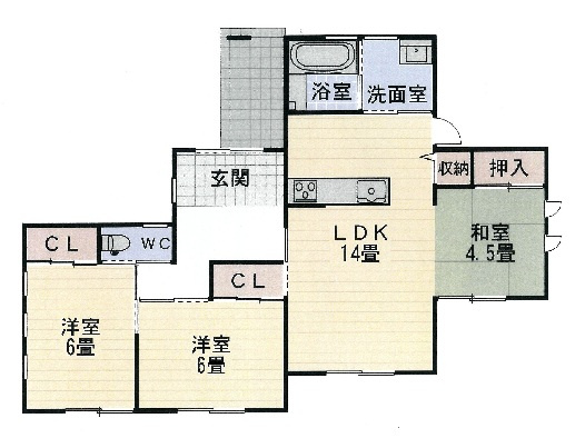 岩出市根来・中古戸建・54793の間取り