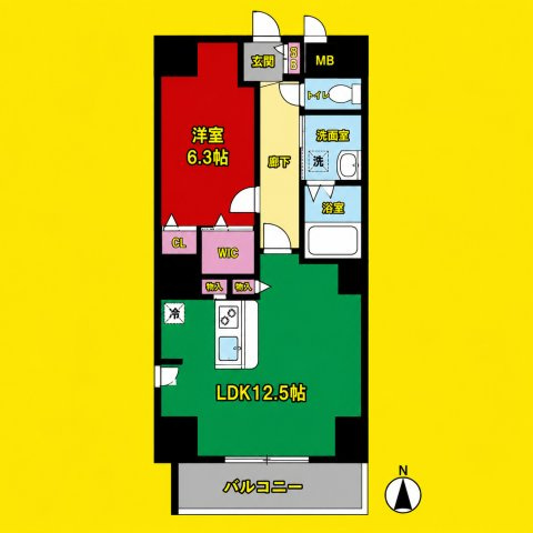 P-SQUARE　Shumoku　名古屋市賃貸　仲介手数料無料の間取り