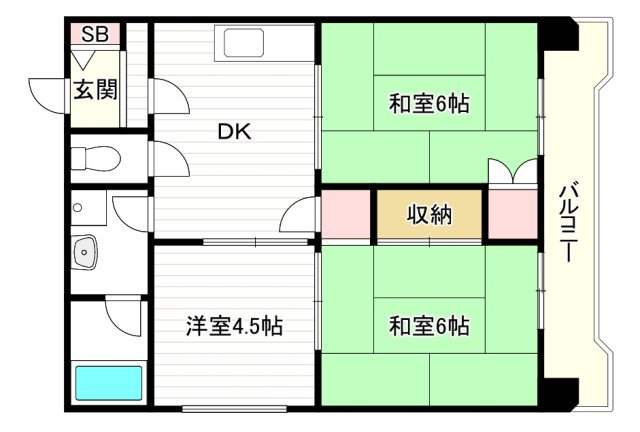 モンリベルテ天王寺の間取り