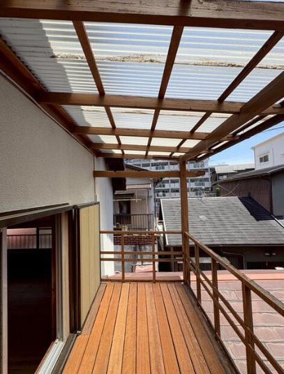 生駒市東新町戸建のバルコニー