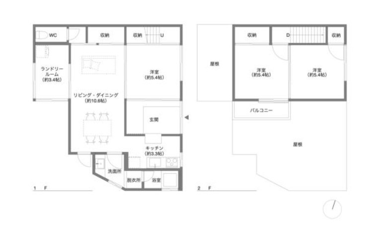 生駒市東新町戸建の間取り