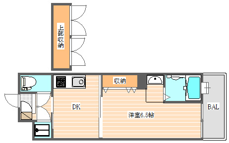 No.48 PROJECT2100博多(No.48プロジェクト2100博多)の間取り|使いやすい間取りです。