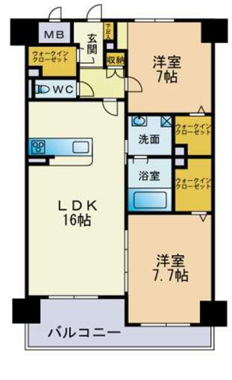 サムティレジデラシルフィード博多駅南 ンス博多駅南の間取り|使いやすい間取りです。