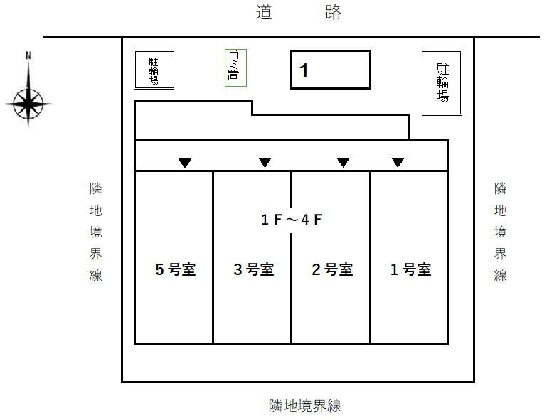 ハーモニーハイツ高畑の駐車場|駐車場があるので、車を買う予定の方も安心です