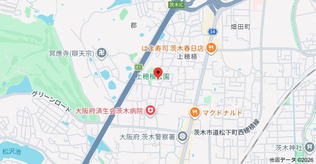 フジパレスヒルズビレッジ上穂積の地図