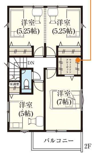 【仲介手数料無料】所沢市宮本町全５棟５号棟　所沢市の不動産なら西武ハウジングの間取り