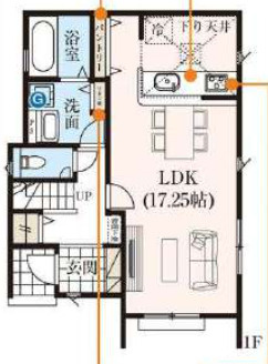 【仲介手数料無料】所沢市宮本町全５棟４号棟　所沢市の不動産なら西武ハウジングの間取り
