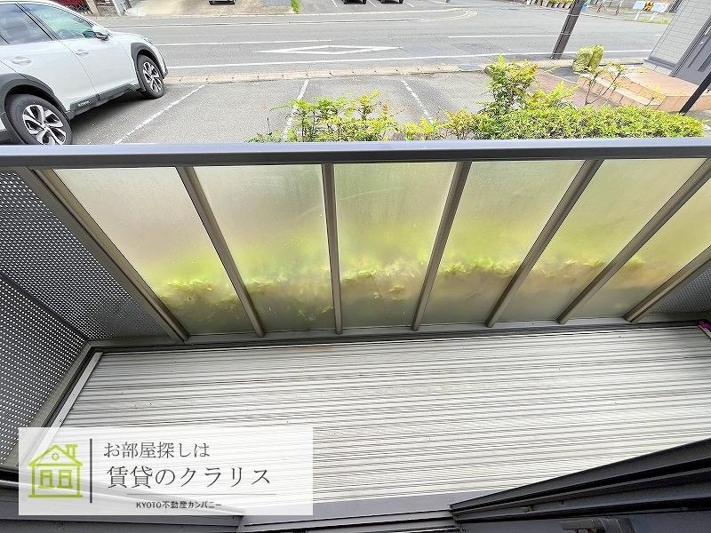 イーズコート桂Ⅱのバルコニー