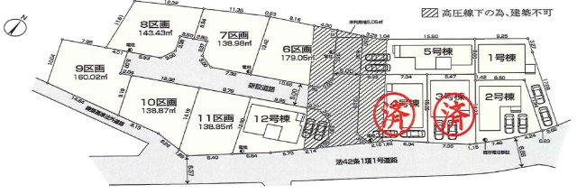 青梅市今寺2丁目　新築戸建の区画図