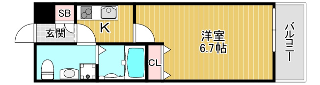 【間取り】 | カーサクレスト清水Ⅰ