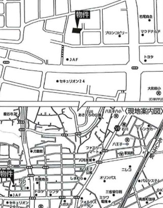 祝成約　八王子市　大和田町　売地の地図|～仲介手数料無料☆八王子ひなた不動産～八王子市大和田町　売地