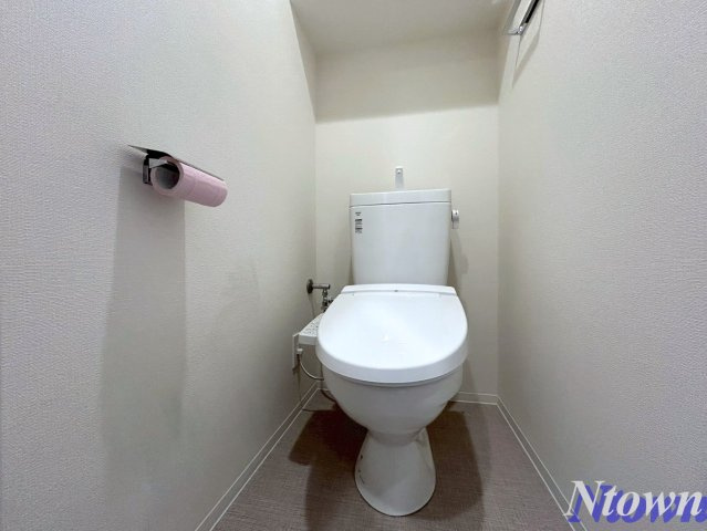 【トイレ】 | プレサンス今池駅前フェルディノ | 落ち着いた色調のトイレです