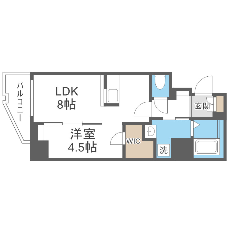 THE HUB MIYAKOJIMAの間取り
