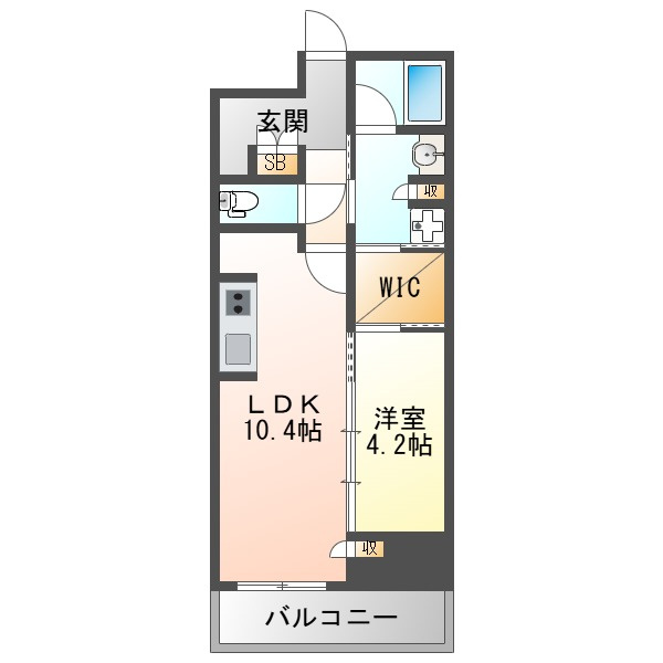 ジオタワー大阪十三の間取り