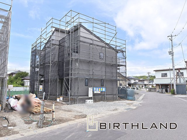 新築戸建・新築建売　郡山市大槻上柵　大槻小・大槻中の外観|〈1号棟〉2026年8月完成予定です！同社完成物件ご内覧可能＆現地ご案内いたします♪
