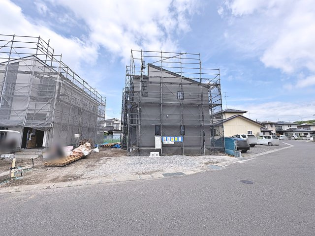 新築戸建・新築建売　郡山市大槻上柵　大槻小・大槻中の前面道路含む現地写真|前面道路　東側幅員6.0ｍ