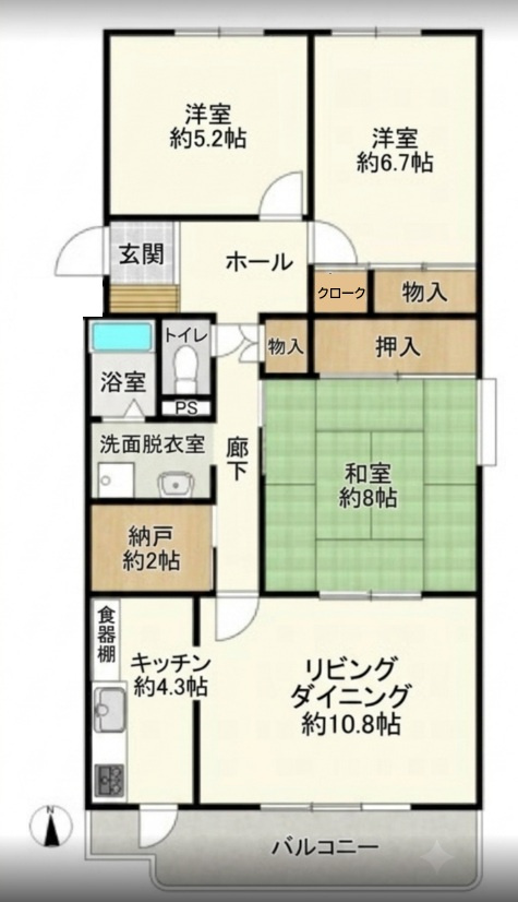 川越グリーンパークの間取り