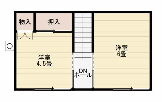 武佐２丁目売家の間取り|2階の間取りです。