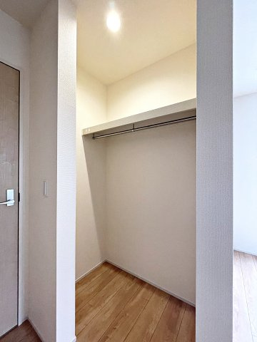 新築戸建・新築建売　郡山市大槻上柵　大槻小・大槻中の収納|広々としたWIC収納付きで衣類はもちろん、季節物やアウトドアグッズなどの収納にも便利です！