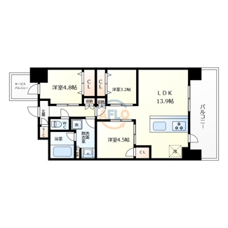 【間取り】 | スプランディッド難波Ⅶ　塩草立葉小学校区 | スプランディッド難波Ⅶ　間取り