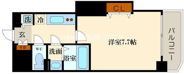 ラグゼ難波西Ⅰの間取り