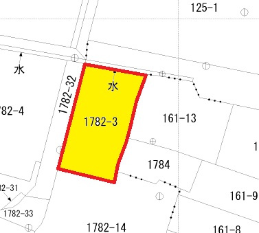 長府亀の甲一丁目　土地の土地図