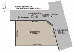 品川区西品川　建築条件付売地の土地図