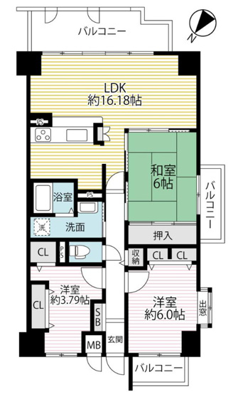 【間取り】 | ☆ヴェルドミール栗東