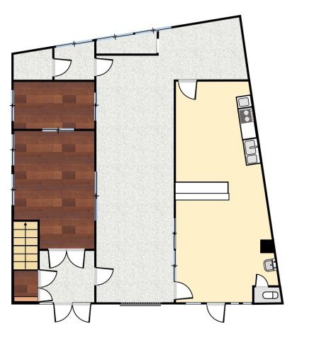 【間取り】 | 【猫休憩所】3階建てビル1棟 | 1階の間取り図