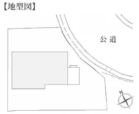 【横浜市神奈川区西寺尾1丁目7-27新築戸建て】★仲介手数料無料★（西寺尾第二小学校・錦台中学校）の区画図|角地のような開放感を感じられる敷地配置が魅力です。前面道路との接道も良好で陽当たりや通風に恵まれ、プライバシーにも配慮された住環境が整っています。