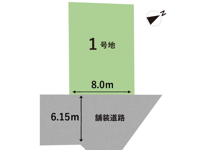 大津市一里山六丁目　新築戸建の土地図