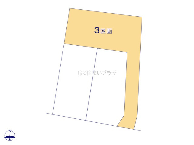 一宮市東印田町6の土地（３号地）の区画図