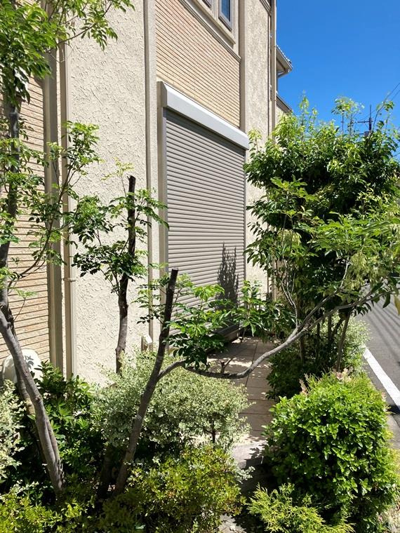 美堀町戸建の庭