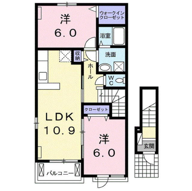 ムーン　ブライトの間取り