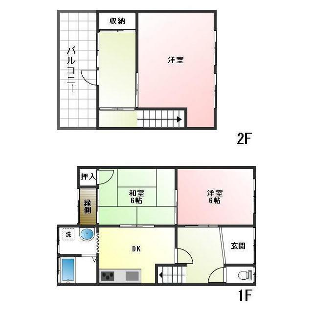 岐阜市正木中４丁目の一戸建ての間取り