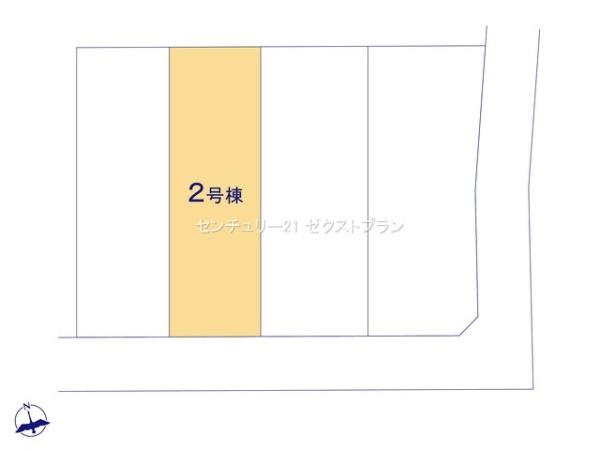 第3伊勢崎境 2号棟の区画図|区画図