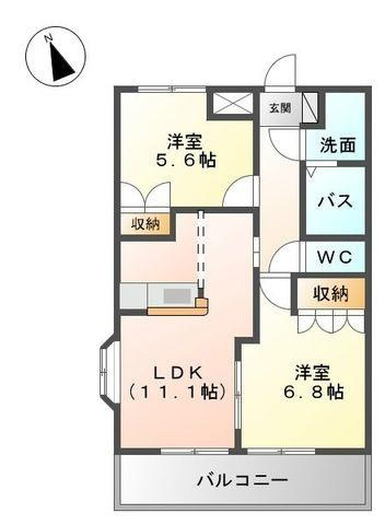 【間取り】 | アクアサイド　Ｂ棟
